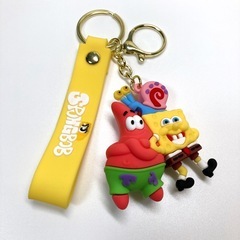 【新品】スポンジボブ パトリック ゲイリー キーホルダーの画像