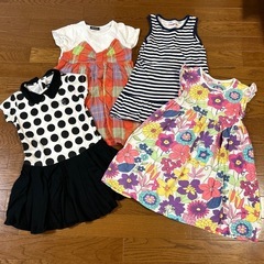 女の子110cm と120cm夏用ワンピース4点
