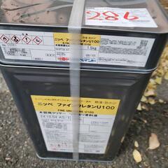 ペンキ　日本ペイント　ニッペ　ファインウレタンU100　木部用クリヤー　つや有り塗料　２液の画像