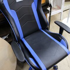 【川崎市宮前区リサイクルオフ】AK Racing.スピーカー内蔵　ゲーミングチェア　ブルー