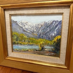 93.「上高地秋色」髙橋一善 油絵の画像