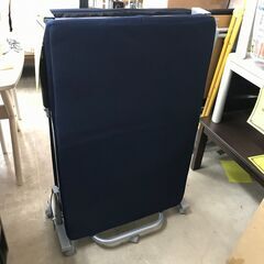折りたたみベット　小型　ブルー　幅65cm 引越 単身 一人暮ら...