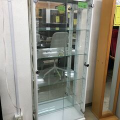 ショーケース　LEDライト　ホワイト　飾り棚　ガラス　フィギュア...