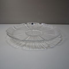 ロイヤルコペンハーゲン   クリスタル 皿 お花 　Royal Copenhagenの画像