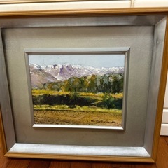 97.「北アルプス」髙橋一善 油絵