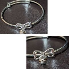リボンチャームブレスレット（新品）の画像