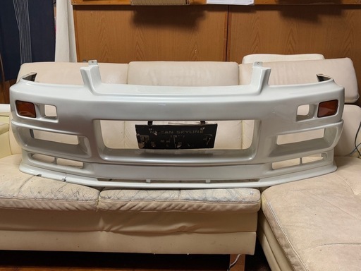 R34スカイライン セダン　社外フロントバンパー