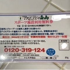 お待ち合わせ中　トレスタ白山アイスアリーナ3名無料スケート券貸靴付き