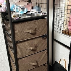 【値下げしました】スチール製ハンガーラック収納【掲載25日まで】の画像