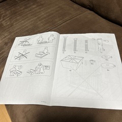 IKEA イケア ソファ ブラウン 2人がけの画像