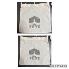 TENT ショップバッグ 3枚セット ショッパー ショルダーバッグ 布製 薄手 の画像