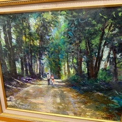 99.「森林公園」髙橋一善 油絵の画像