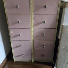 引き出し収納家具２個