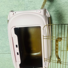 キャリングケースポータブルケージ車委託スーツケースを運ぶエアボックスペットの犬
の画像