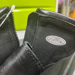 更に値下げ　革 ブラックブーツ　　新品　　27.5cmの画像