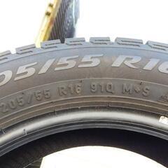 PIRELLI スタッドレス 205/55R16 91Q ICE ASIMEMETRICO PLUS 4本 　Mの画像