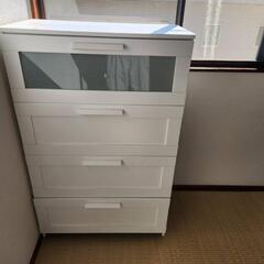 ホワイト！美品★4段キャビネット