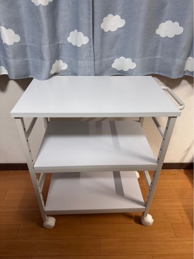 【お話中\n】キッチンワゴン　キャスター付き　美品！