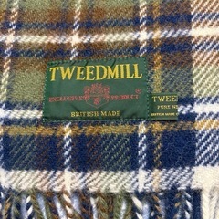 未使用 TWEEDMILL チェック柄 大判ストール 180x73cmの画像