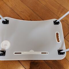 IGMA ベッドサイドラップトップテーブル、約横幅60x奥行40x高さ27cm　折りたたみ式の朝食トレイ、ベッド用の滑り止めラップトップテーブルの画像