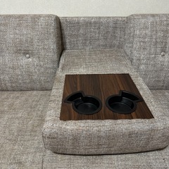 日曜引き取り限定　収納付き3人掛けソファの画像