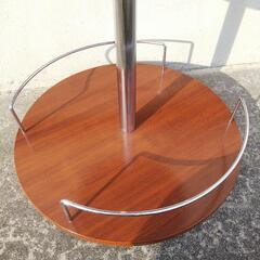 美品 回転式 デザートスタンド ケーキスタンド 木製 の画像