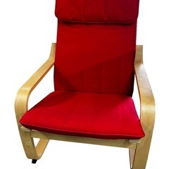 NO.2114《お値下げ中!!》 IKEA ポエング パーソナルチェア ハイバックチェア 家具 椅子 中古の画像