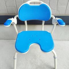 美品 安寿 ひじ掛け付きシャワーベンチ 介護イス