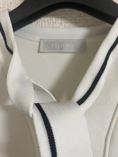 CELFORD ボウタイニットワンピース