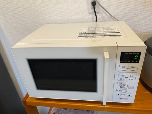 日立　電子レンジ　19L フラット庫内