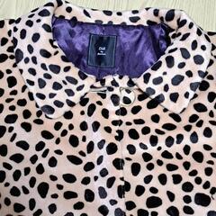 Didi by florence ヒョウ柄コート M ポケット付 ボタンダウンの画像