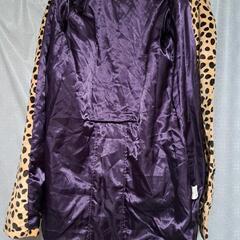 Didi by florence ヒョウ柄コート M ポケット付 ボタンダウンの画像