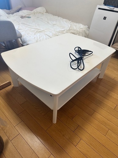 こたつ　テーブル　白