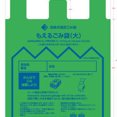 西条市内　可燃ごみ（大）４５L×１０枚入り　ごみ袋　１０袋おまとめ