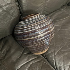 骨董品　壺　焼き物　和風　花瓶の画像