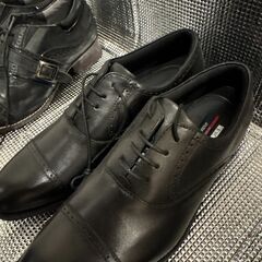 【未使用】黒のドレスシューズとカジュアルスニーカー3点セット 26.5センチの画像