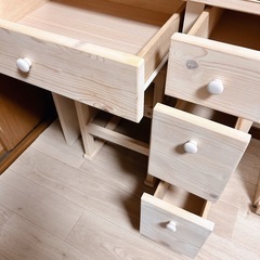 【引き取り限定】ドレッサー 鏡台 無垢材の画像