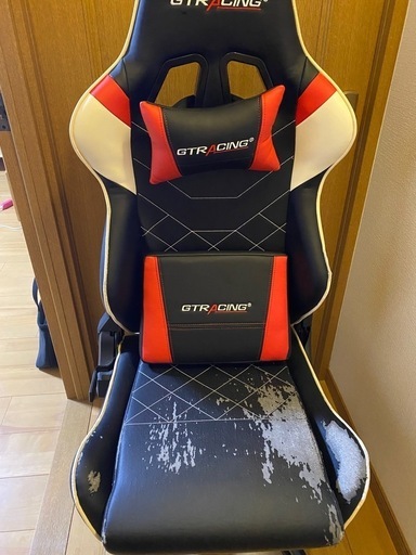 ゲーミングチェア ＧＴレーシング 赤 白 黒
