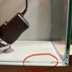 ガラス水槽+ライト+ヒーター+水温計セット　メダカ 金魚などの飼育用の画像