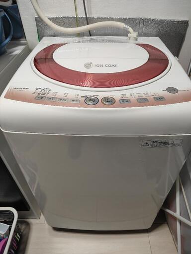 シャープ洗濯機7.0kg中古可動品