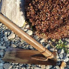 家庭菜園に平鍬　作作りや土寄せなどに重宝の画像