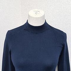 Sov. ソブ ハイネック長袖ニット トップス ネイビー 36 S相当 レディースの画像