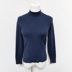 Sov. ソブ ハイネック長袖ニット トップス ネイビー 36 S相当 レディースの画像
