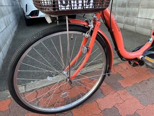 オレンジ シティタイプ 電動アシスト自転車 2025年4月購入Panasonic
