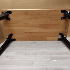 折りたたみ　ローテーブル　座卓　木製天板　幅30㎝×56㎝ 高さ31㎝の画像