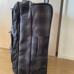 ソフトスーツケース　キャスター付き　黒の画像