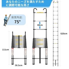 (決まりました)伸縮はしご　最長6.2mの画像