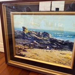 101.「外房の海」髙橋一善 油絵の画像