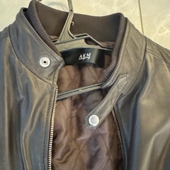 AKM 革ジャン　茶色　XLの画像