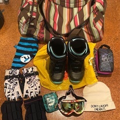 スノボ用品一色の画像